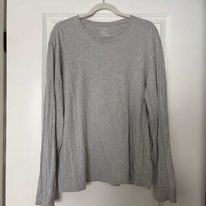 J. Crew Washed Gray Long Sleeve Tee